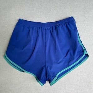 Outdoor Voices Blue and Green Athletic Shorts Lightweight Design